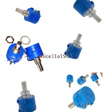 3590S Precision Wirewound Potentiometer 500R1K2K5K10K20K50K100K Ohm Pot 10Turn