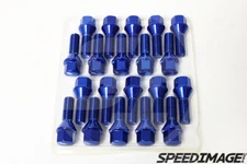 Z RACING 28mm BLUE 14X1.25MM Lug Bolts FOR MINI COOPER CONE SEAT R55 56 57 Bolt