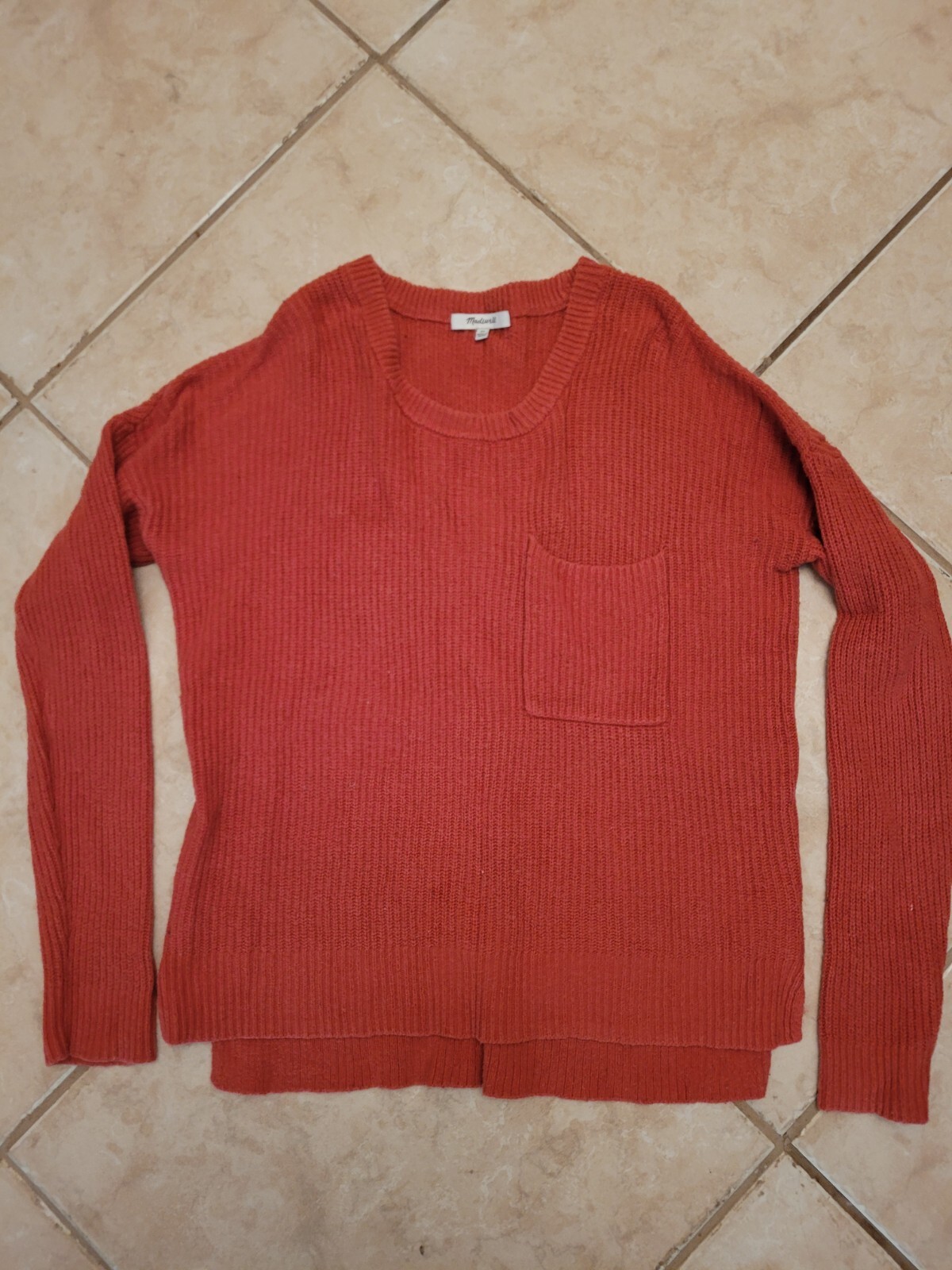 Madewell XS Sweater Womens Rust Colored 