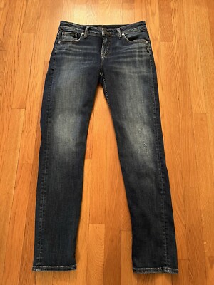 Silver Avery Slim Bootcut Jeans Women's 29x31 Blue Stretch Denim Distress 