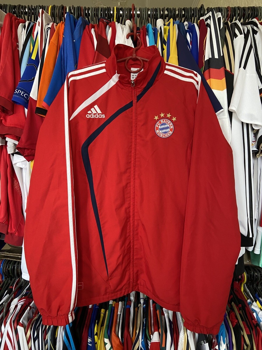 BAYERN MUNICH 2009 2010 HOME FOOTBAL SOCCER TRACK TOP JACKET