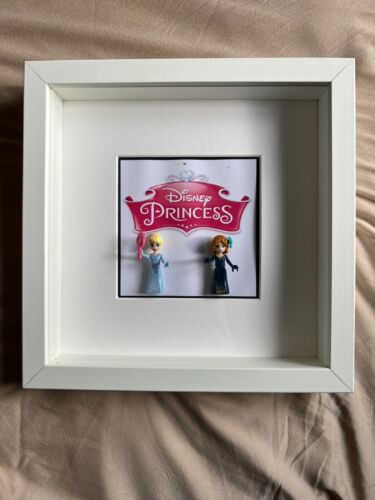 Disney Princess Figures In Picture Box - Unofficial - Childs Bedroom Decoration - Afbeelding 1 van 3