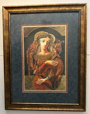 Oleg Zhivetin “Her Flower” Silkscreen  Signed 14" x 21" Edition 133/195 READ