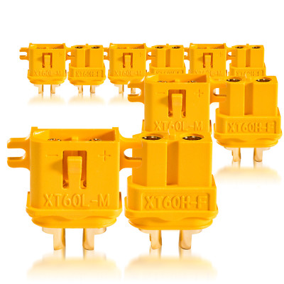 High Current XT60L Male Female Gold Contact Plug 5 Pairs partCore 100243