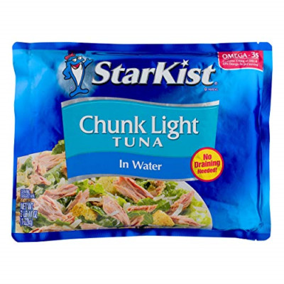 StarKist Chunk Light Tuna in Water - 43 oz Pouch, BBD: 09/2022 Free Shipping