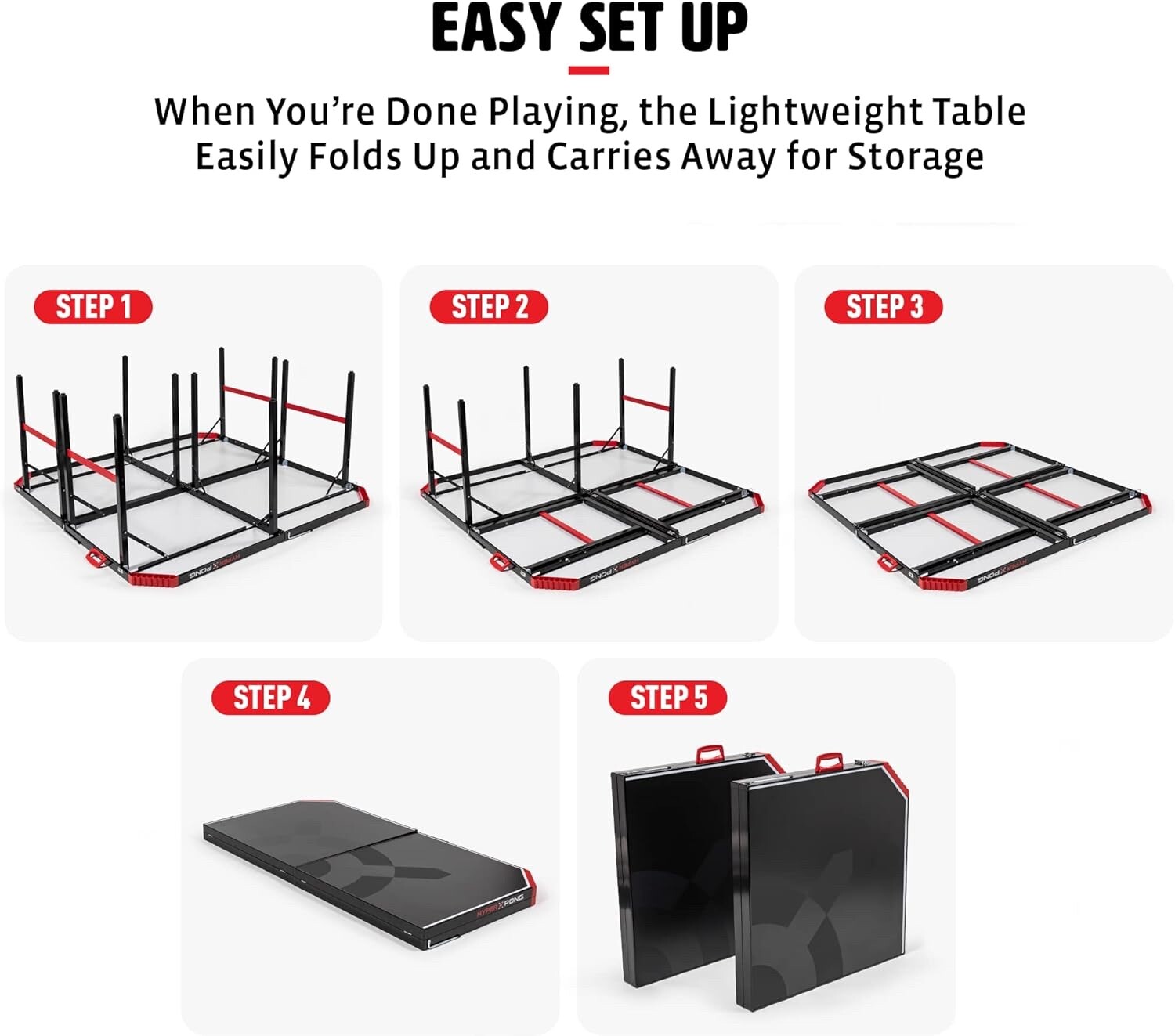 Square Pong EastPoint Sports Hyper Pong 4-Way Table Tennis - Four Square Ping Pong ...