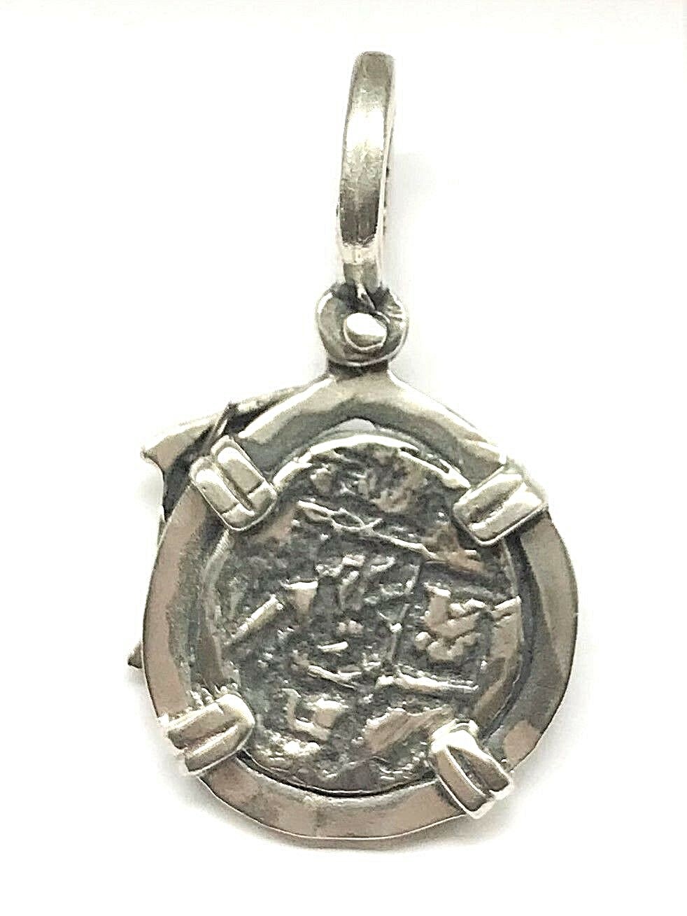 Atocha Coin Pendant Shark Sterling Silver 8 Reale Coin Atocha Coin Pendant Shark Sterling Silver 8 Reale Coin