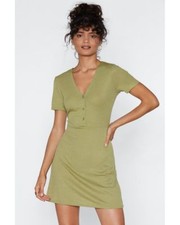 BNWT Nasy Gal Brighter Than Sunshine Ribbed Dress - Size 10