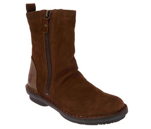 FLY London Leather Suede Mid Boots Fade 