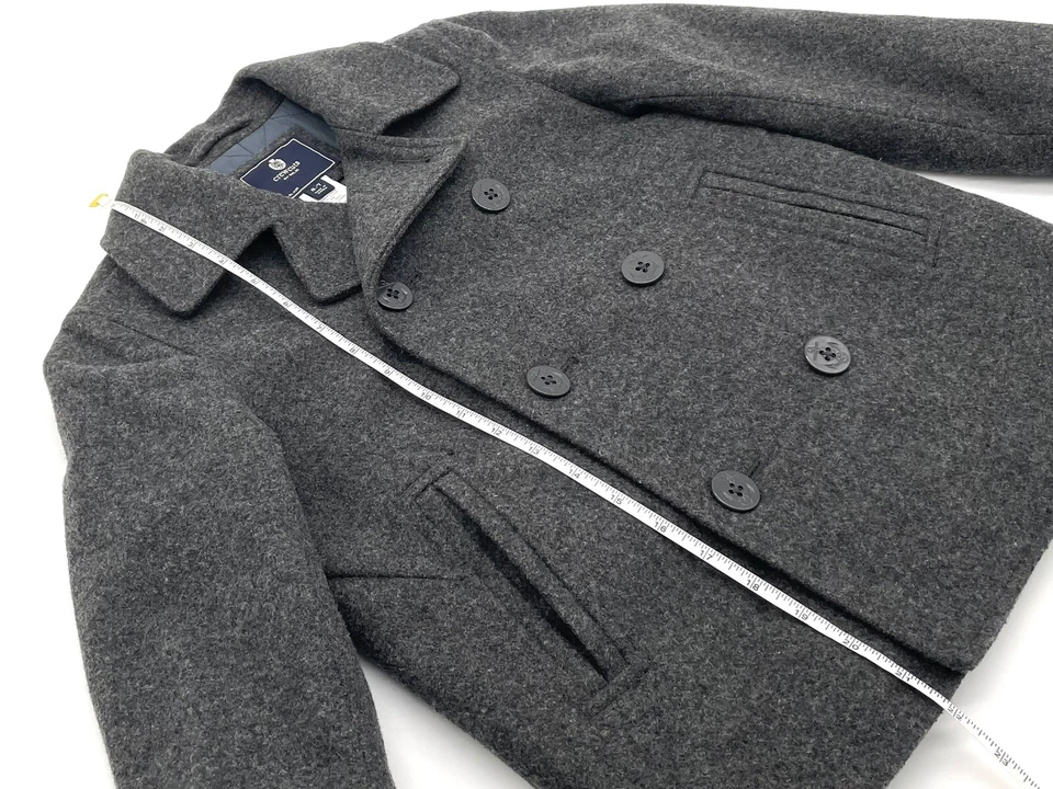 Chaquetón gris mezcla de lana para niños Crewcuts en muy buen estado 6-7 2012 Foto 4 de 4