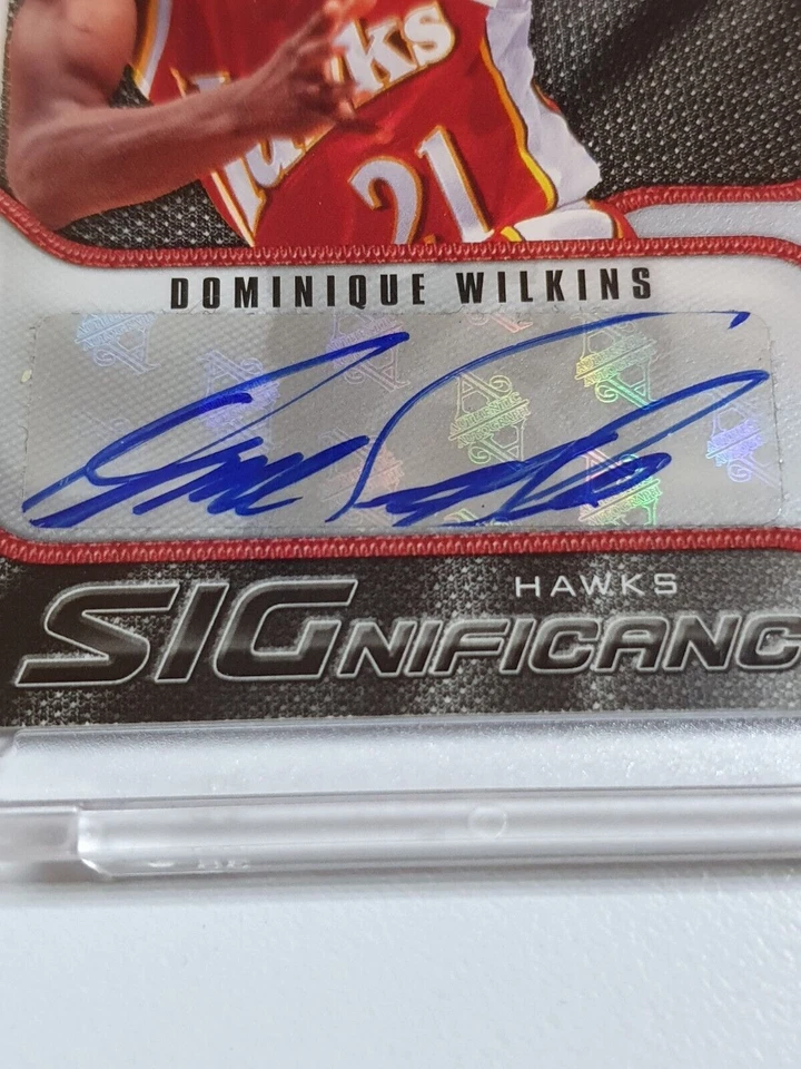 2009 SP Game Used Edition Dominique Wilkins AUTO Significance - Ready to Grade - Image 2 of 3