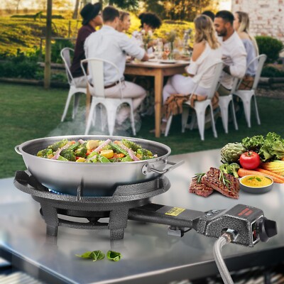 80,000BTU Outdoor Propane Burner Stove Camping Gas Stove For Outdoor  Cooking | eBay