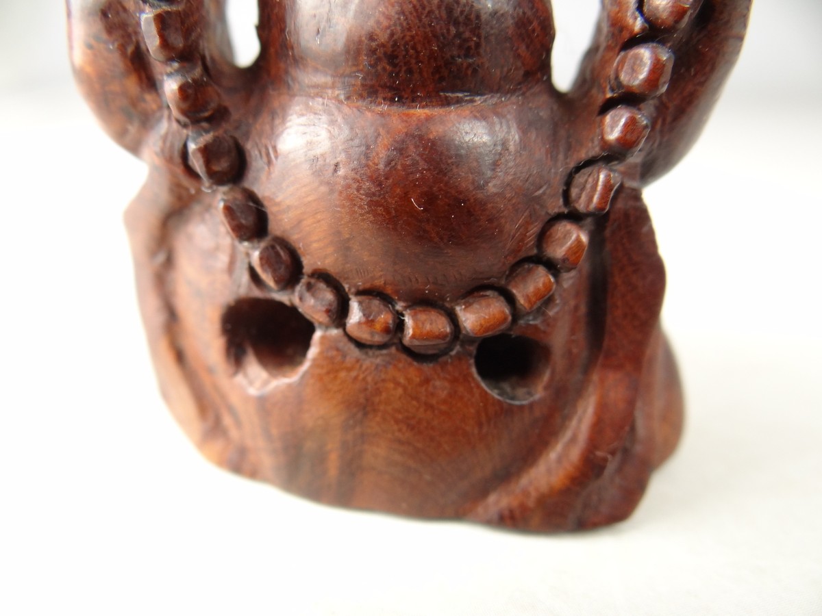 YN60 Netsuke Wood Hand-carved Japanese Vintage Art Geijyutu | eBay
