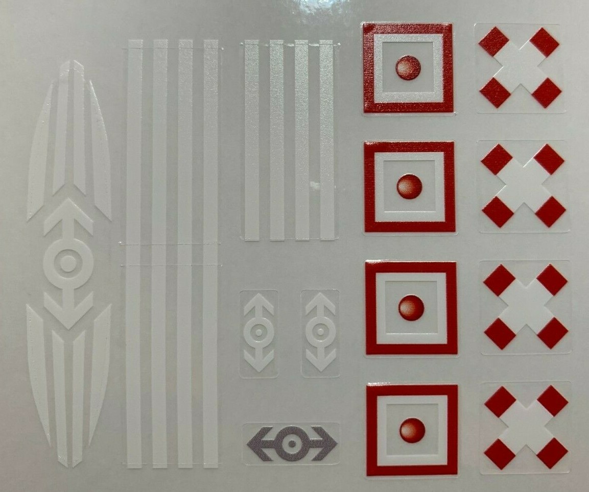 Custom Replacement Stickers for 9v Train Level Crossing 10128