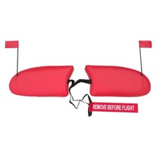 Cessna 150H Cowl Plugs w/ RBF Streamer (Color: Red)