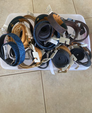 Lot Of 26 Men Belts Leather Canvas Western Belt Sun  Stone Faux Leather Cowboy