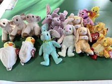 Ty Beanie Babies Hippity Hoppity  Floppity Chickie Quackers Easter Lot 17