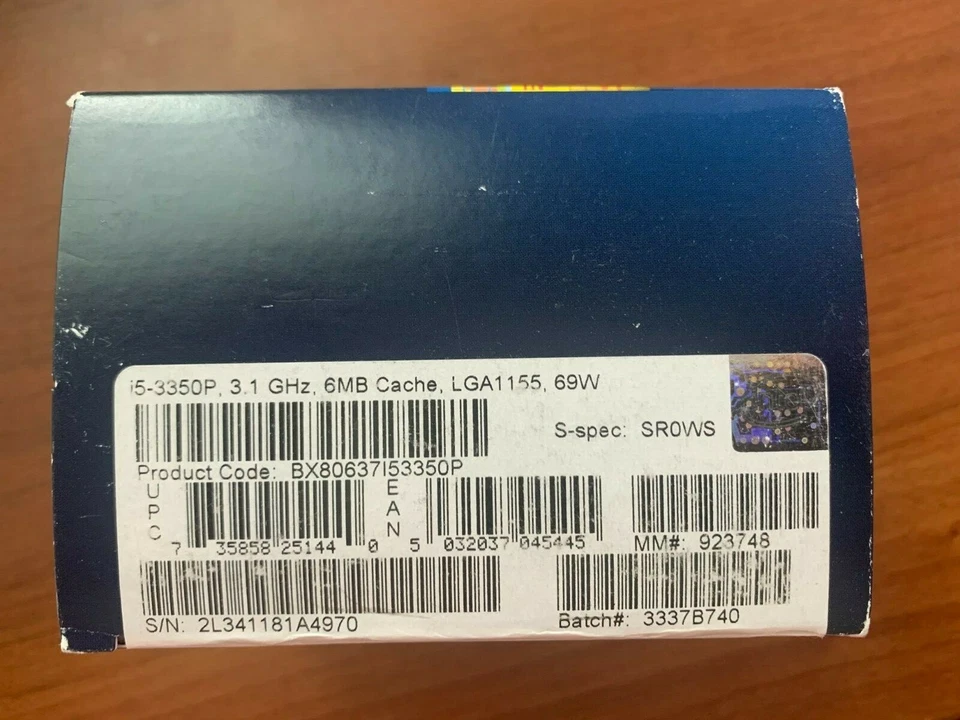 NEW Intel Core i5 3350P SR0WS, LGA 1155, 3.1 GHz Quad-Core - Image 2 of 3