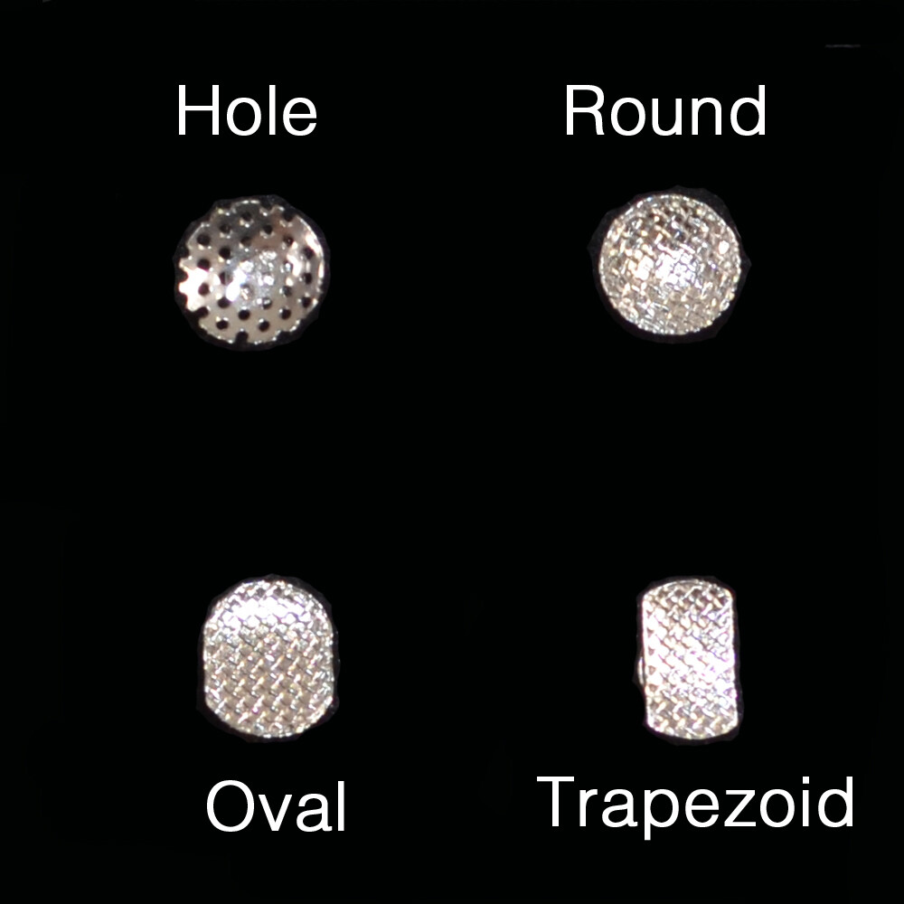 10pcs Dental Ortodontiche Linguale Cementabile Bottoni Made