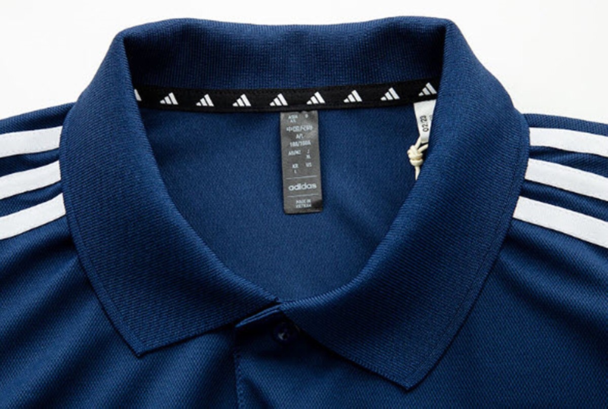 Adidas Men TR-ESS Pique Polo Shirts Dark-blue T-Shirt Casual