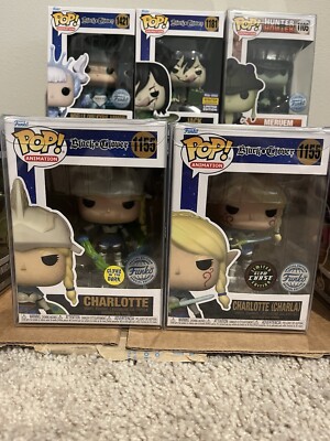 Funko Pop! Black Clover Charlotte GITD Chase & Common #1155 Funko Exclusive