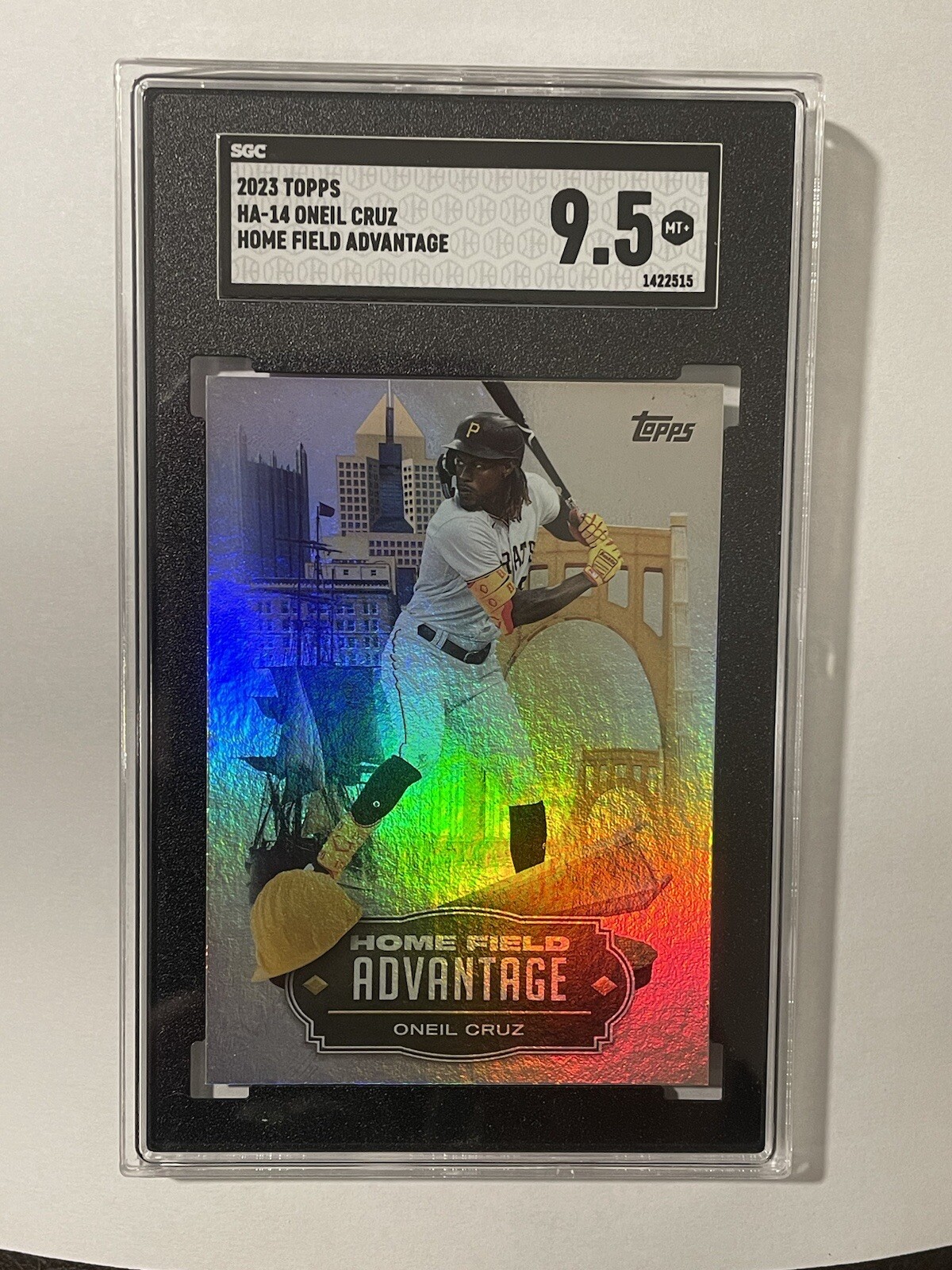 2023 Topps ONEIL CRUZ #HA-14 Home Field Advantage SSP SGC 9.5 low pop, Pirates