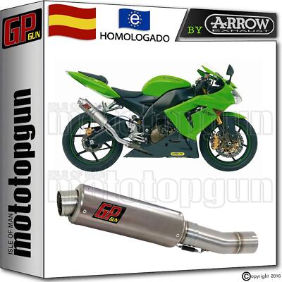 SILENCIOSO GP GUN by ARROW ACERO KAWASAKI ZX-10R 2004 04 2005 05