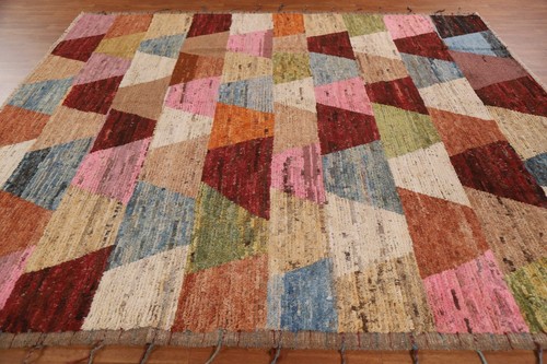Geometric Moroccan Oriental Square Rug 9x9 Wool Hand-knotted Room Size Rug - Picture 13 of 18