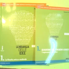 LA MERAVIGLIE DELLE IDEE 1 + QUADERNO DEL PENSIERO LOGICO MASSARO PARAVIA