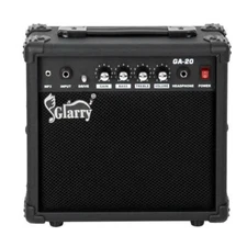 20W Amplifier Portable Guitar Amp for Electric Guitar Powerful Sound Black