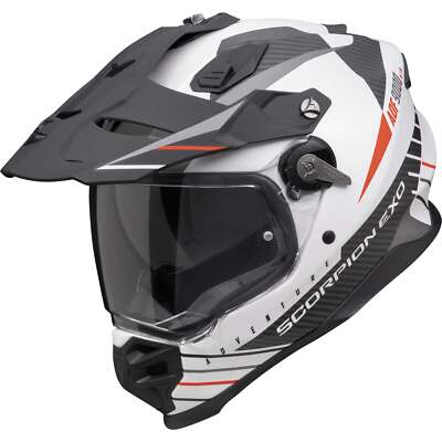 SCORPION Endurohelm ADF-9000 AIR Feat weiß matt schwarz ECE 22.06 L 59/60