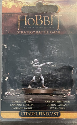 Games Workshop Der Hobbit Goblin Captain Finecast Mittelerde Tabletop Neu selten