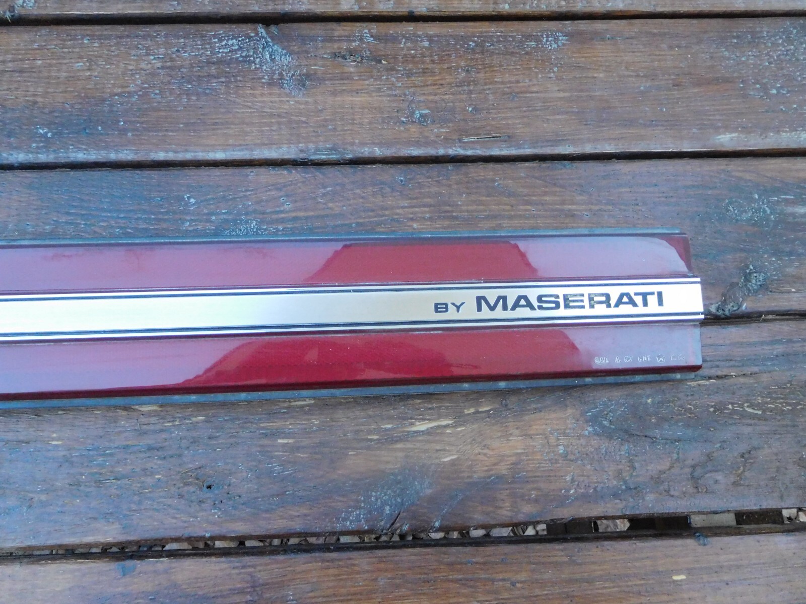 Chrysler TC Trunk Trim 1989 - 1991 Chrysler Maserati OEM Rear Reflector Trim