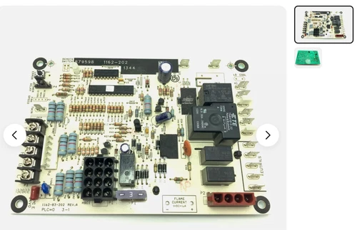 1162-202 Furnace Control Circuit Board 1162-83-202
