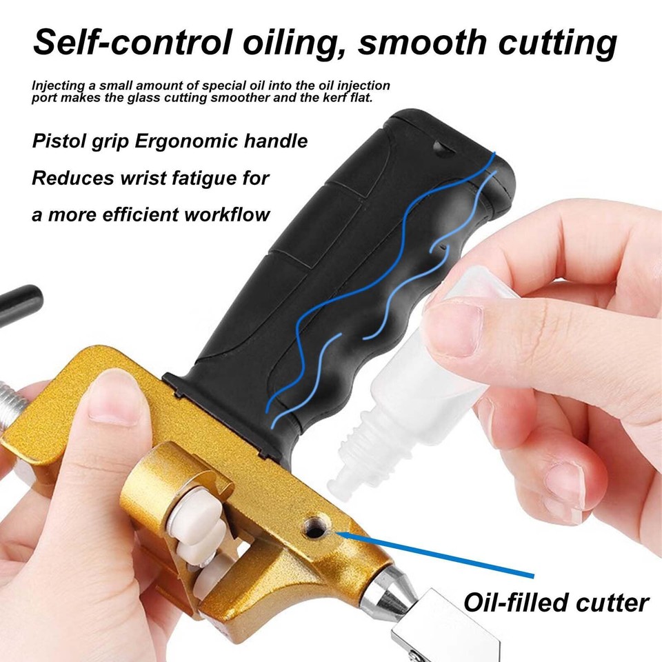 Ezweiji Tile cutter hand tool,2 in 1 manual tile cutter,212mm Aluminum