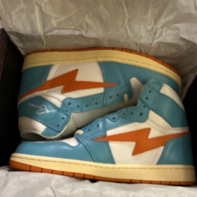 Reves KIY '85 HI Peacock Blue Fire Opal Ivory High Top Sneaker 1991 X 1992
