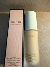 Gucci 24 Hour Wear Luminous Matte Finish Foundation # 220W MEDIUM FAIR  1 oz NIB