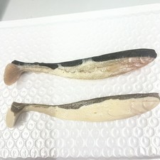 HOG CATCHER BOOT TAIL  SHAD 6.5 " BLUE MOBY  SHAD  COLOR 2 PK BOOGER HOLLOW BASS