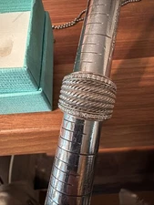 David Yurman Wide Sterling Silver Cable Wheaton Ring With Diamonds Sz 5.5