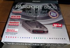 Escort Passport 8500 Radar Laser Detector Silver Complete With Manual Case New