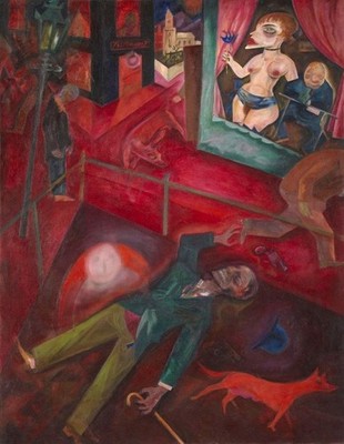 George Grosz : Suicide : German Expressionist Dada Era Art Print 1916