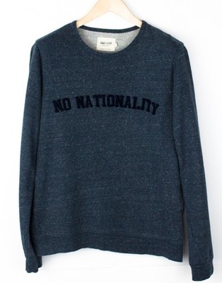 NN07 Men Alex Logo Jumper Sweater Size S