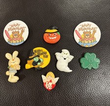 8 VTG. PINS, HALLMARK,RUSS,AVON, AM. GREETINGS-VARIOUS HOLIDAYS