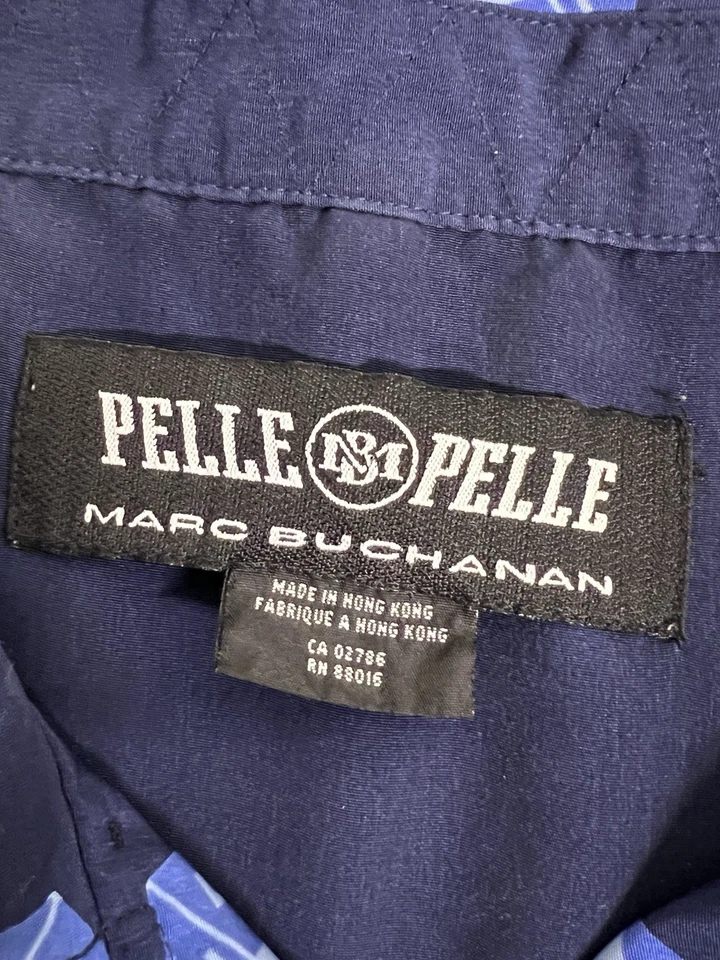 Camisa De Colección Pelle Pelle Marc Buchanan Para Hombres Talla 3XL Logo Dados AOP Hip Hop Urbana Foto 4 de 4