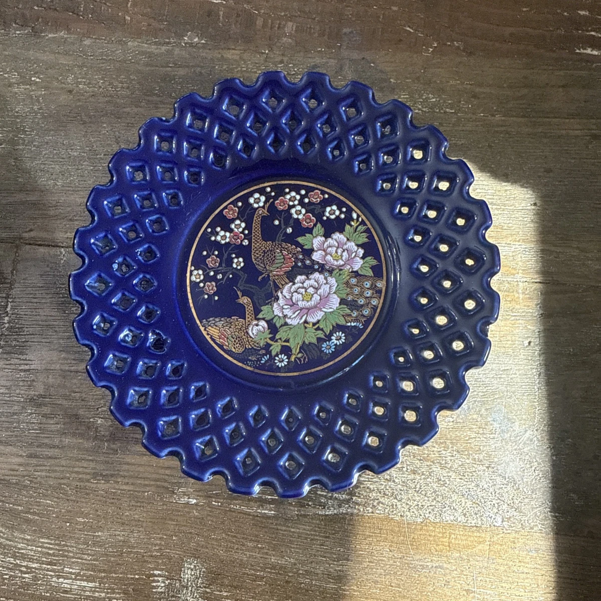 Peacock Plate In Collectible Japanese Bowls & Plates 1900-Now for