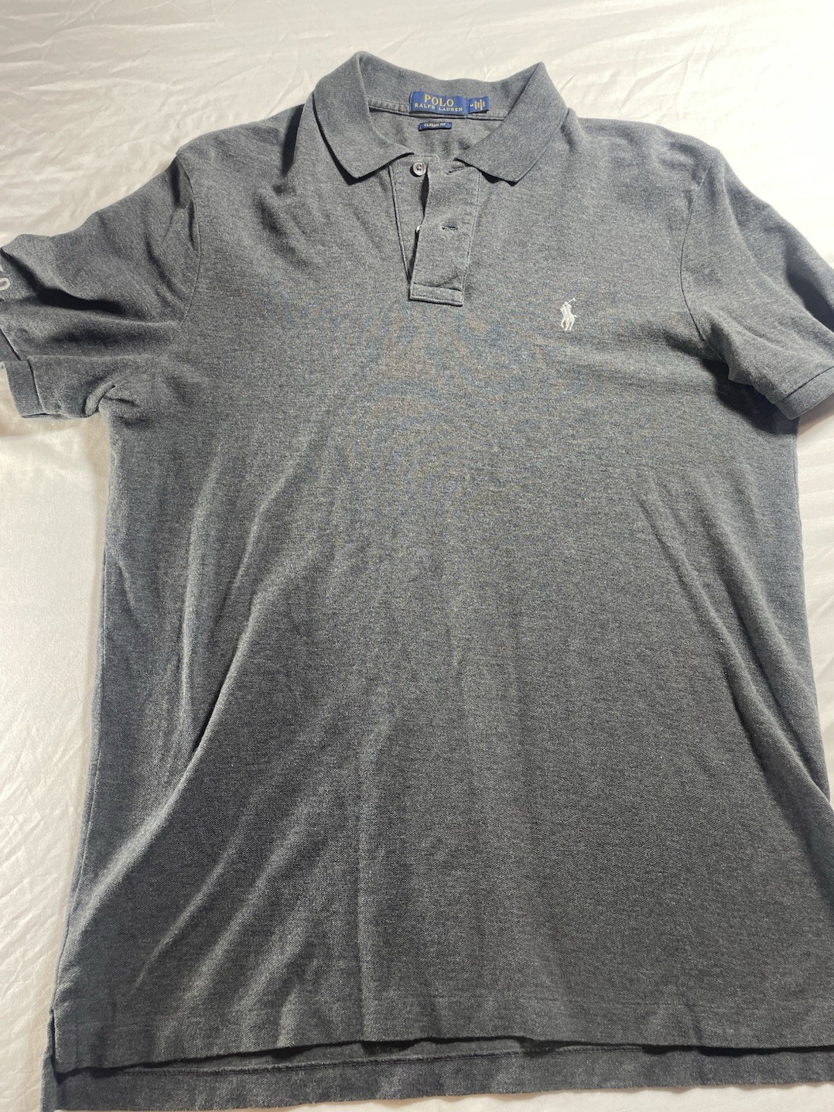 Polo Ralph Lauren Classic Fit Gray Short Sleeve Polo Shirt M