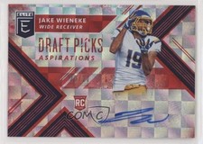 2018 Panini Elite Draft Picks Aspirations Red 20/20 Jake Wieneke #171 Auto 0c2