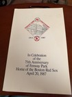 75 Th Anniversary Fold Out Poster Of Fenway Park  April 20 1987 — photo 1