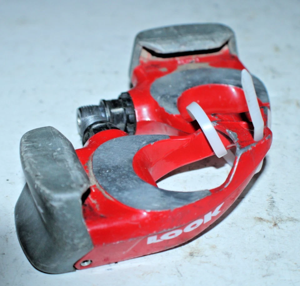 Pedales de bicicleta Look Arc F sin clip rojos Bikepacking carreras carretera ¡Envío rápido a EE. UU.! Foto 4 de 4