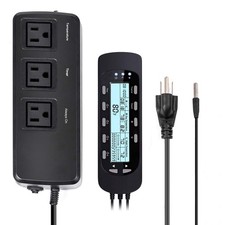 REPTI ZOO Reptile Thermostat Digital Outlet Temperature Timer Troptical or Deser